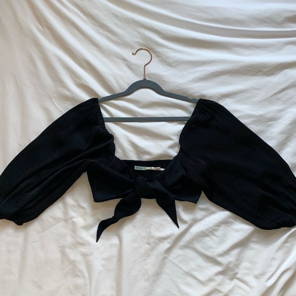 Urban Outfitters Tops - Satin tie crop top from Urban Outfitters size M